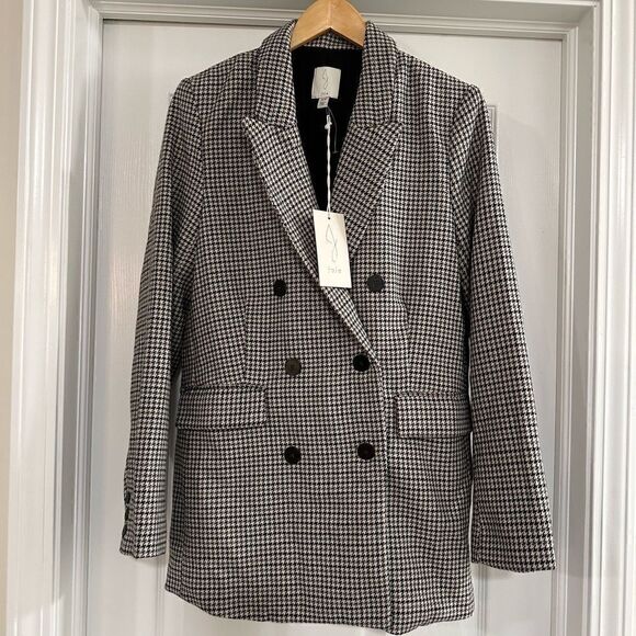 Joie Houndstooth Blazer size medium NWT - Picture 1 of 7